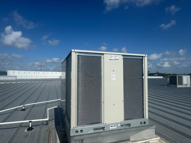 Commercial packaged rooftop HVAC unit installed by Anchored A/C & Heating in Polk County FL